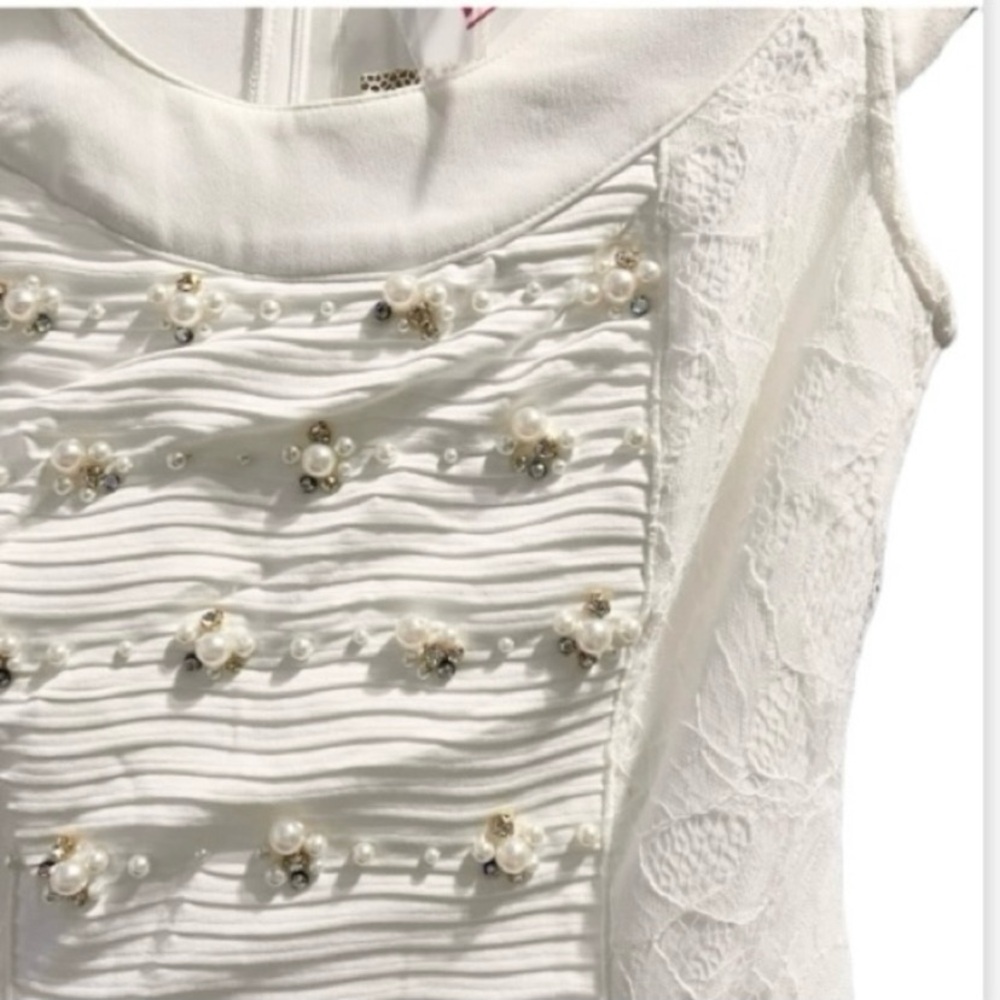 Nice Istanbul Ekru By Guess Embellished Mini Dress - Picture 6 of 14